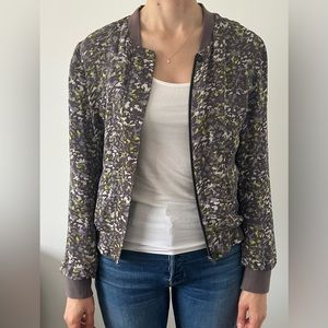 Joie bomber jacket in camouflage print - size small